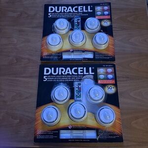 2-5 packs Duracell LED Puck Lights with Remote